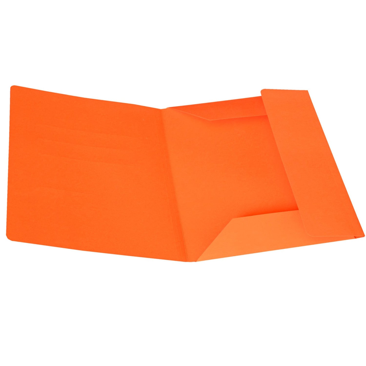 Fraschini Cartelline a 3 Lembi Arancio Formato A4 in Cartoncino Bristol - Confezione da 50