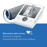 Beurer BM 28 Misuratore di Pressione da Braccio con Funzione di Memoria Rilevazione Aritmie e Manicotto Universale