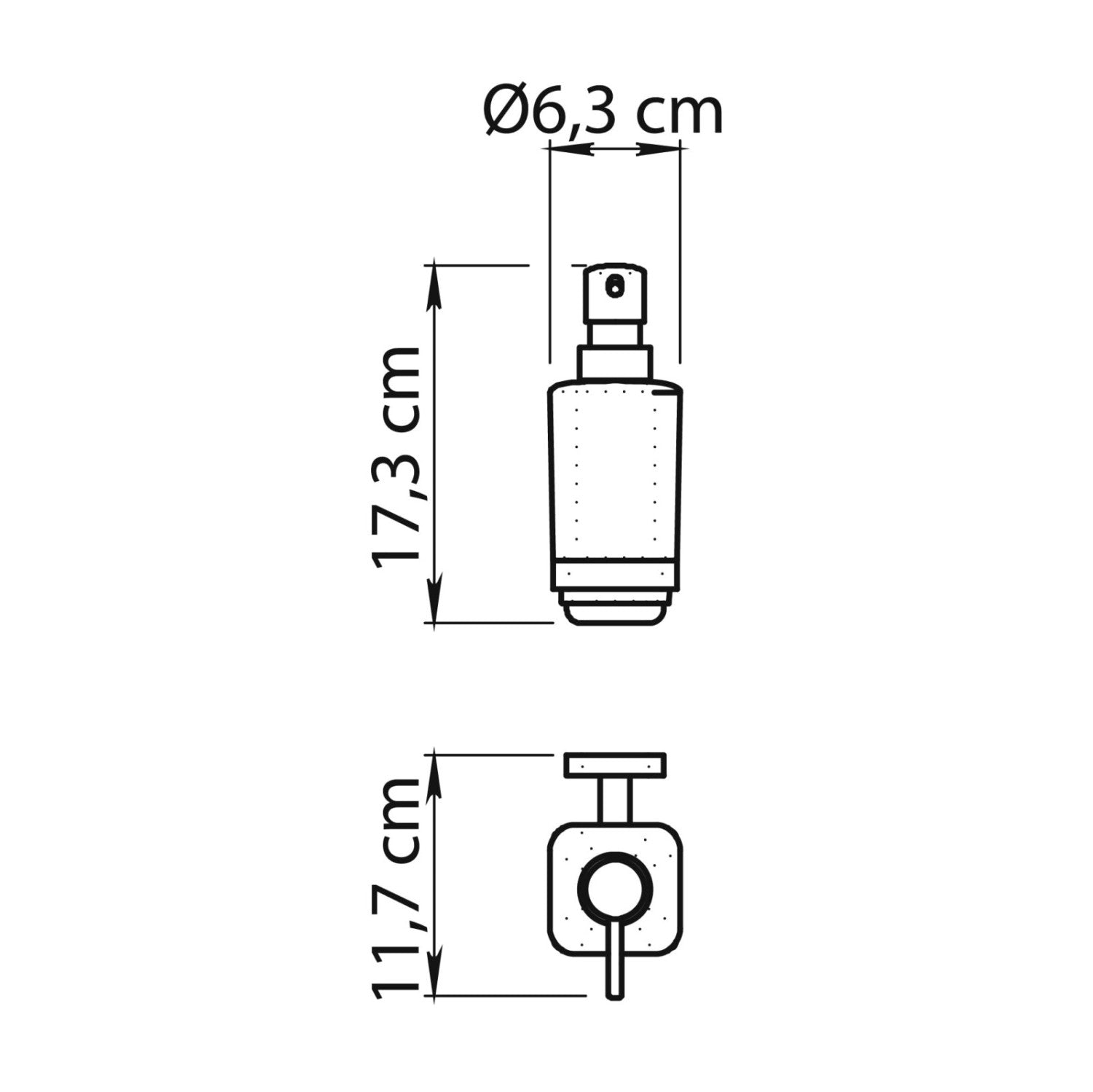 Gedy Dosasapone Da Parete Tonga Bianco Matt In Acciaio Inox E Vetro Satinato 220ml