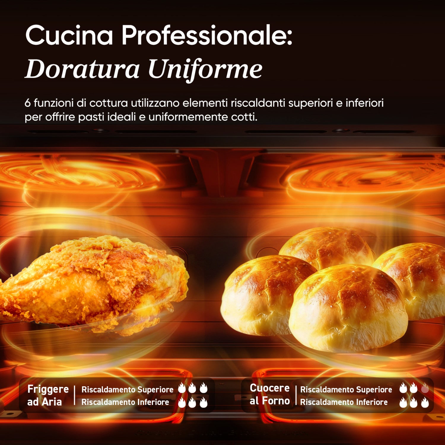 Cosori FRIGGITRICE AD ARIA Dual Blaze Twinfry™ Chef Edition, 2800W, 10 Litri, Funzioni 7 in 1, Doppia Resistenza, Doppio Cestello 5L&5L e Separatore Rimovibile, WiFi, 40-240℃, Grigio scuro