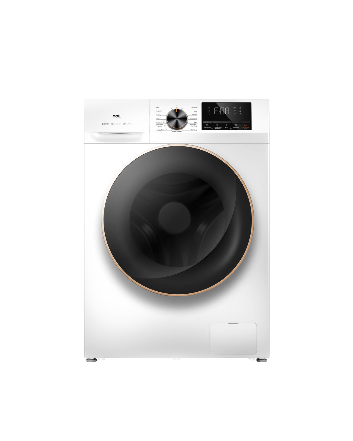 TCL FP1012WA0IT. Lavatrice a Carica Frontale 10 kg – Classe A, 1200 giri, Motore Smart DD e Programmi Steam