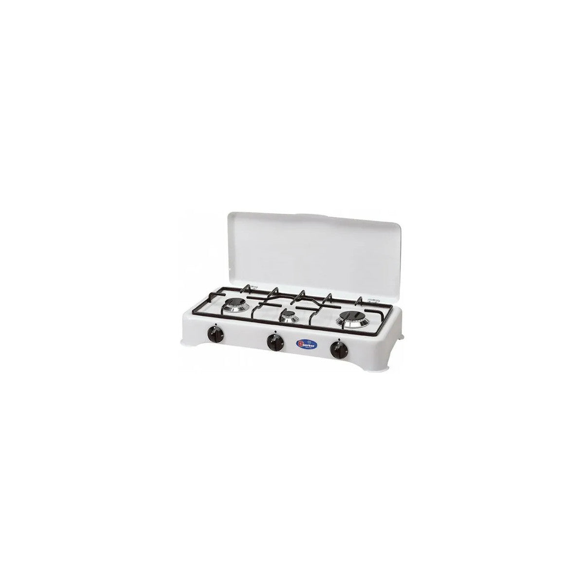 CF Parker Fornello a Gas 3 Fuochi 5327CGPM Bianco Metano Da Appoggio