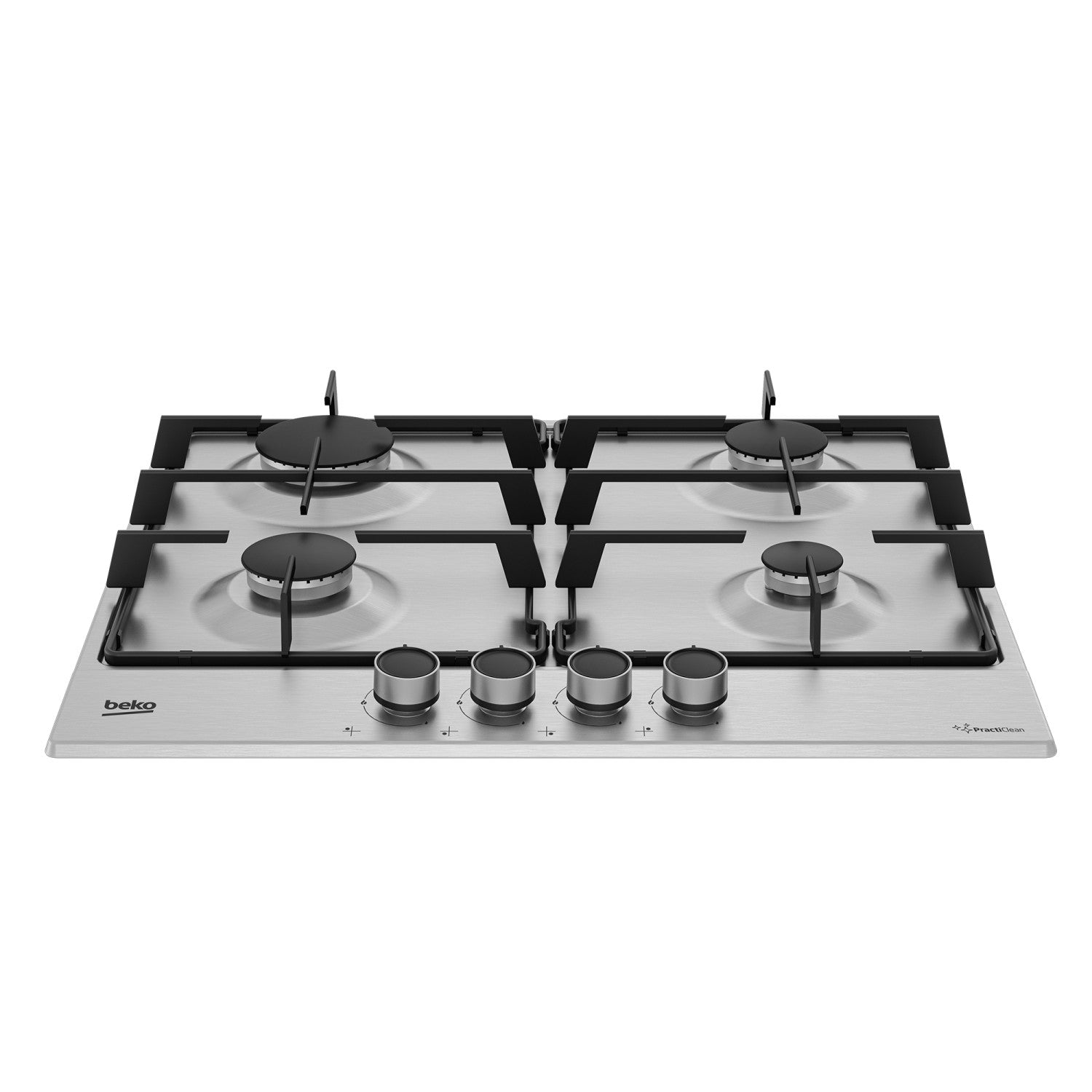 Beko HIAG64223SXE Piano Cottura da Incasso a Gas 4 Fornelli Inox