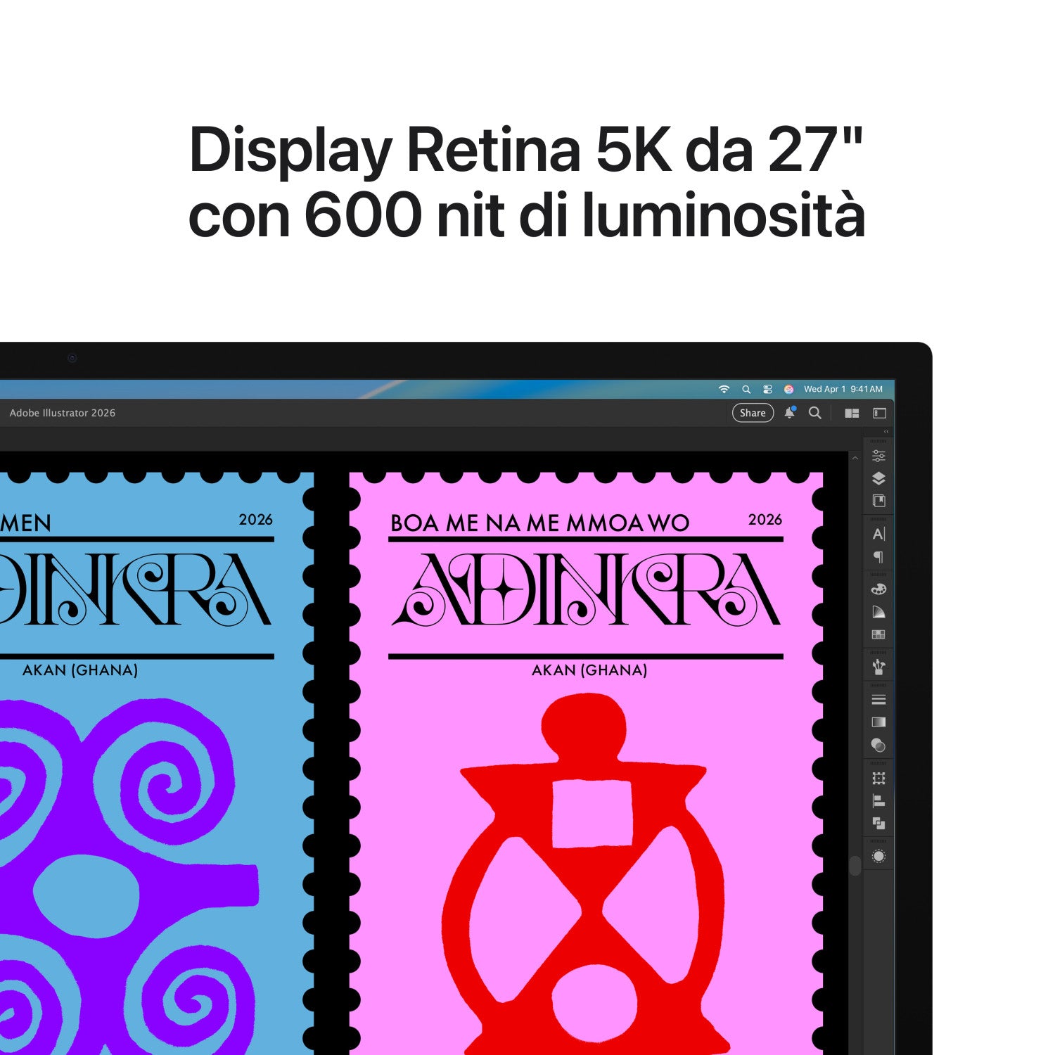 Apple Studio Display - Vetro standard - Adattatore di montaggio VESA (Sostegno non incluso)