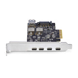 StarTech.com Scheda di Espansione PCIe USB a 5 porte, USB 3.2 10Gbps, scheda PCI Express con 4 porte USB-C, 1 porta interna USB-A, scheda controller PCIe USB, Windows/macOS/Linux