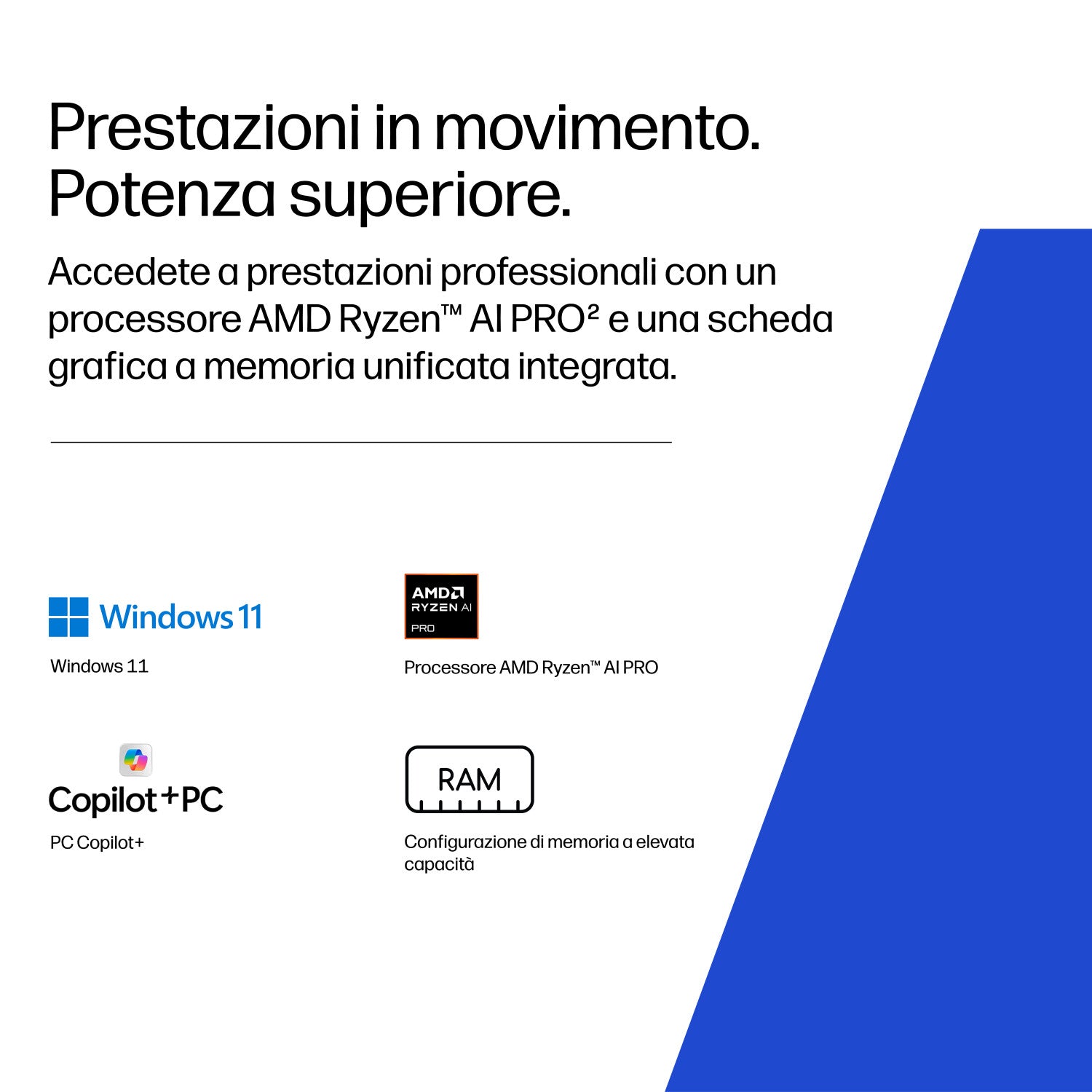 HP DK1M5ET laptop Copilot PC AMD Ryzen AI 7 PRO 40,6 cm (16pollici) WUXGA 24 GB DDR5-SDRAM 1 TB SSD Wi-Fi 7 (802.11be) Windows 11 Pro AI Workstation, AI PC Argento
