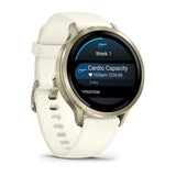 Garmin Venu 4 3,05 cm (1.2 pollici) AMOLED 41 mm Digitale 390 x 390 Pixel Touch screen Oro Wi-Fi GPS (satellitare)