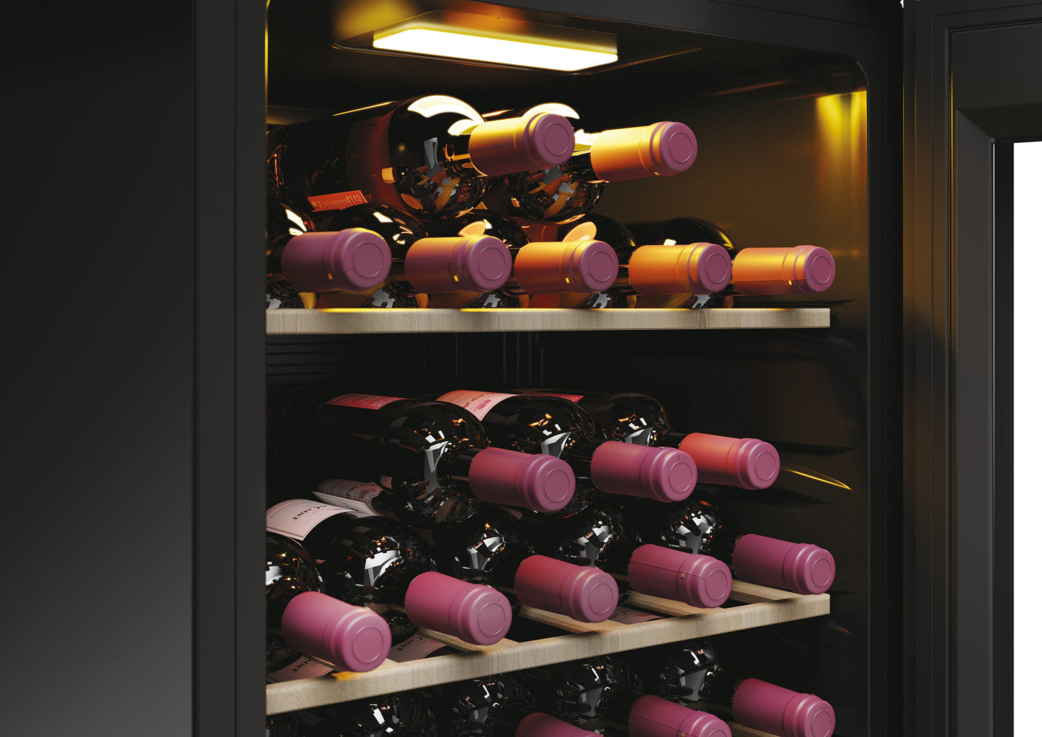 Haier Wine Bank 50 Series 3 HWS34GGH1 Cantinetta vino con compressore Libera installazione Nero 34 bottiglie Venduto come Grado B 6930265340600