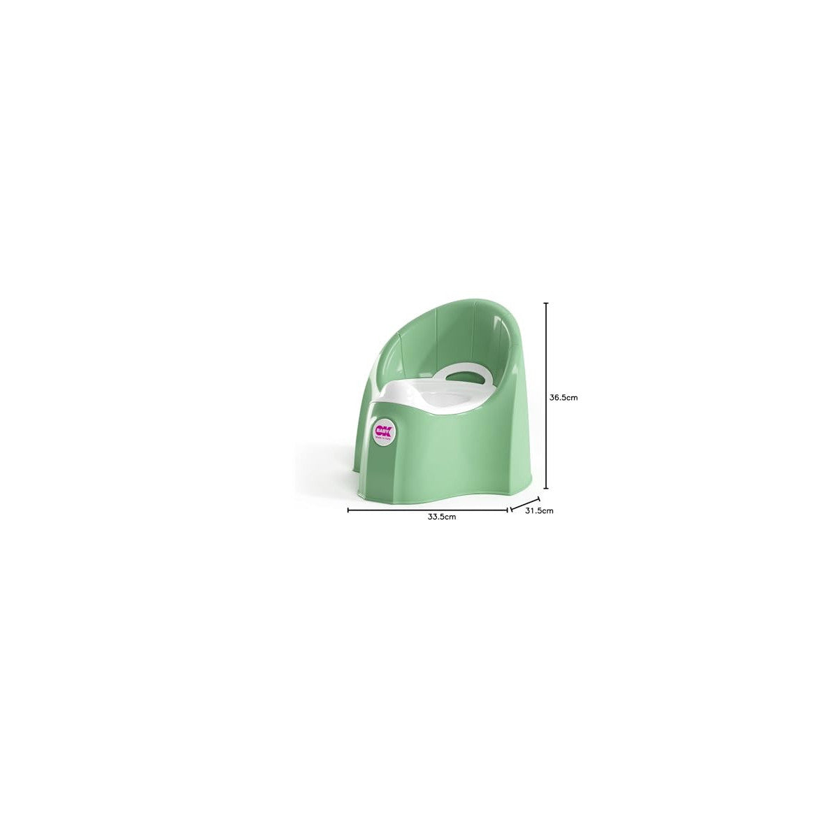 Okbaby Pasha Vasino Anatomico con Seduta Rimovibile e Schienale Rialzato - Verde