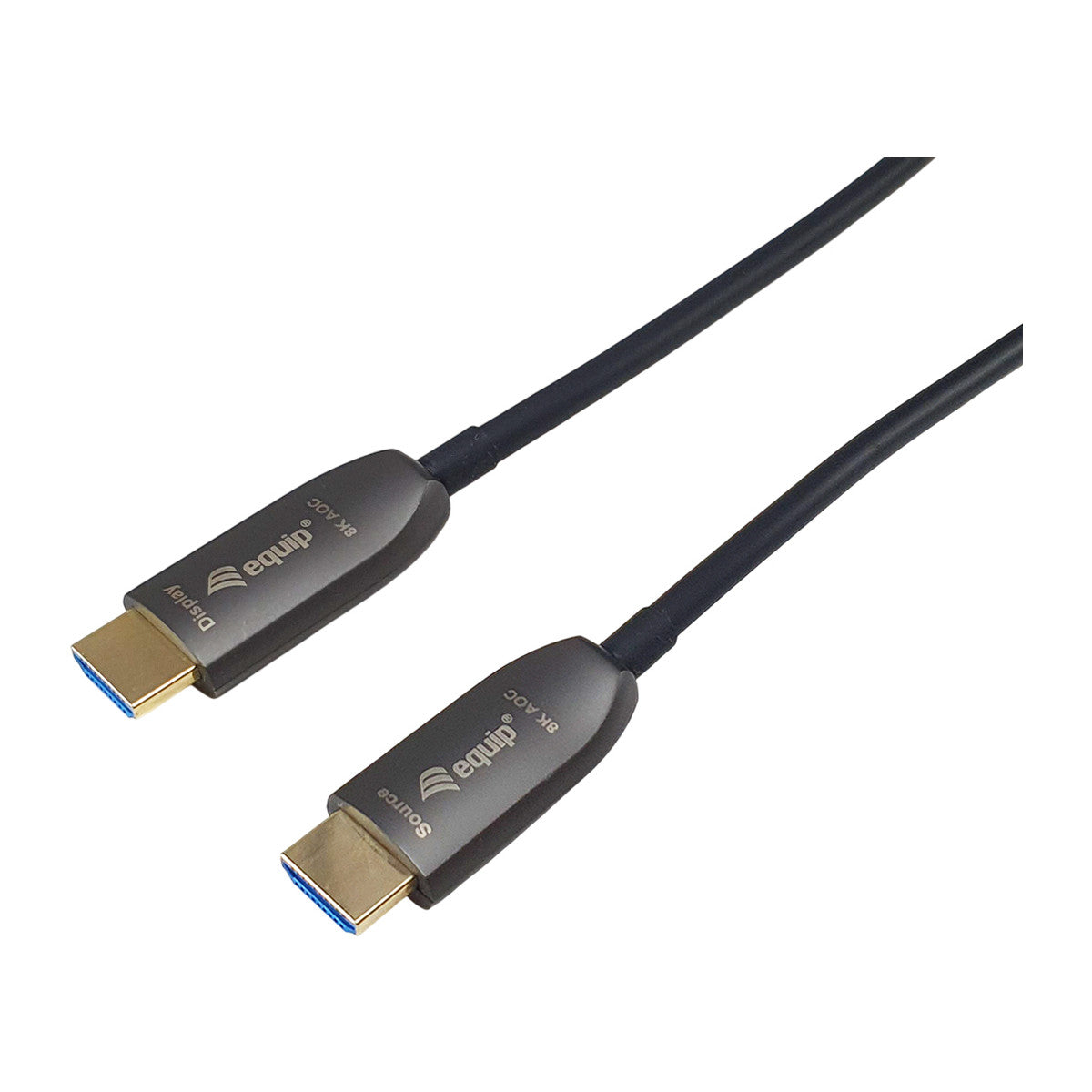 Equip 119422 Cavo armato ottico attivo HDMI 2.1, 50 m, 8K/60Hz, 4K/120Hz, 48Gbps