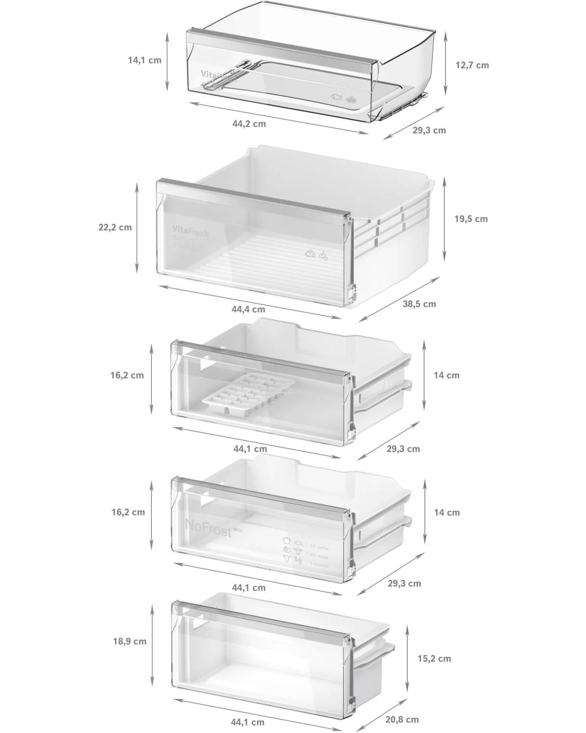 Bosch Serie 4 KIN96VFD0 frigorifero con congelatore Da incasso 290 L D Bianco