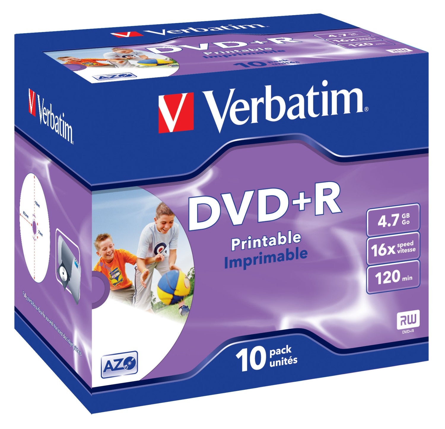 Verbatim 43508 DVD vergine 4,7 GB DVD R 10 pz