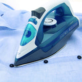 Ferro da Stiro Black e Decker BXIR2200E a Vapore Piastra Acciaio Bianco Blu