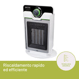 Imetec Compact Interno Nero, Bianco 2000 W Riscaldatore ambiente elettrico con ventilatore
