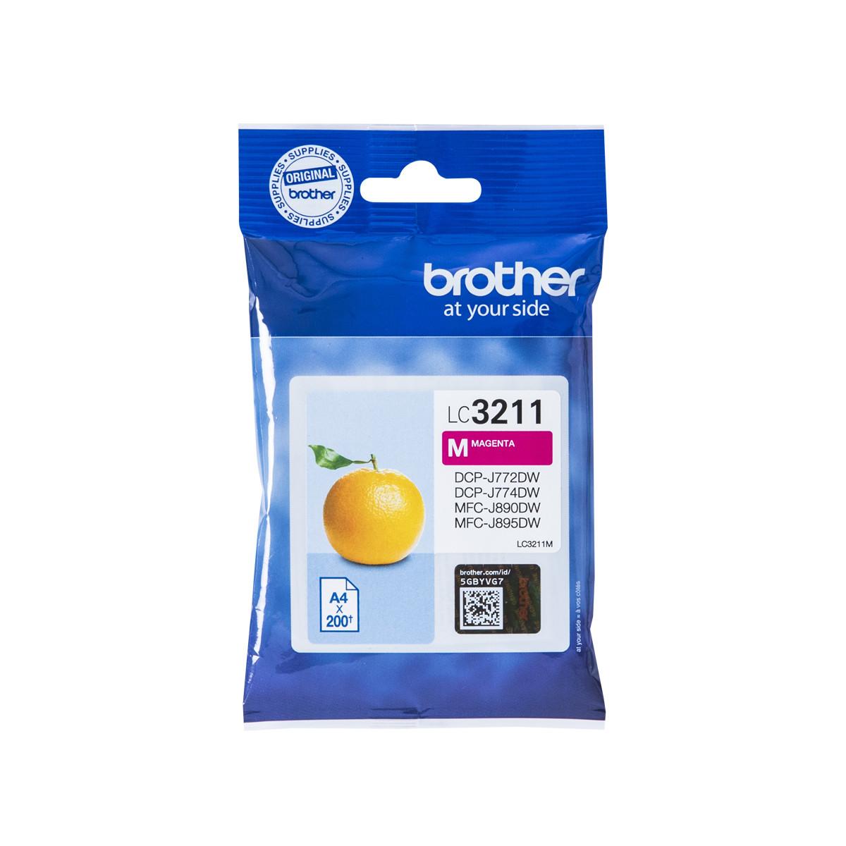 Brother LC-3211M cartuccia d'inchiostro Originale Resa standard Magenta