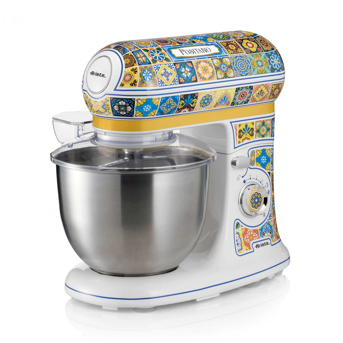 Ariete 1588 Impastatrice Positano Planetaria 7 velocità 2400 Watt 5.5 litri Tazza Acciaio Inox