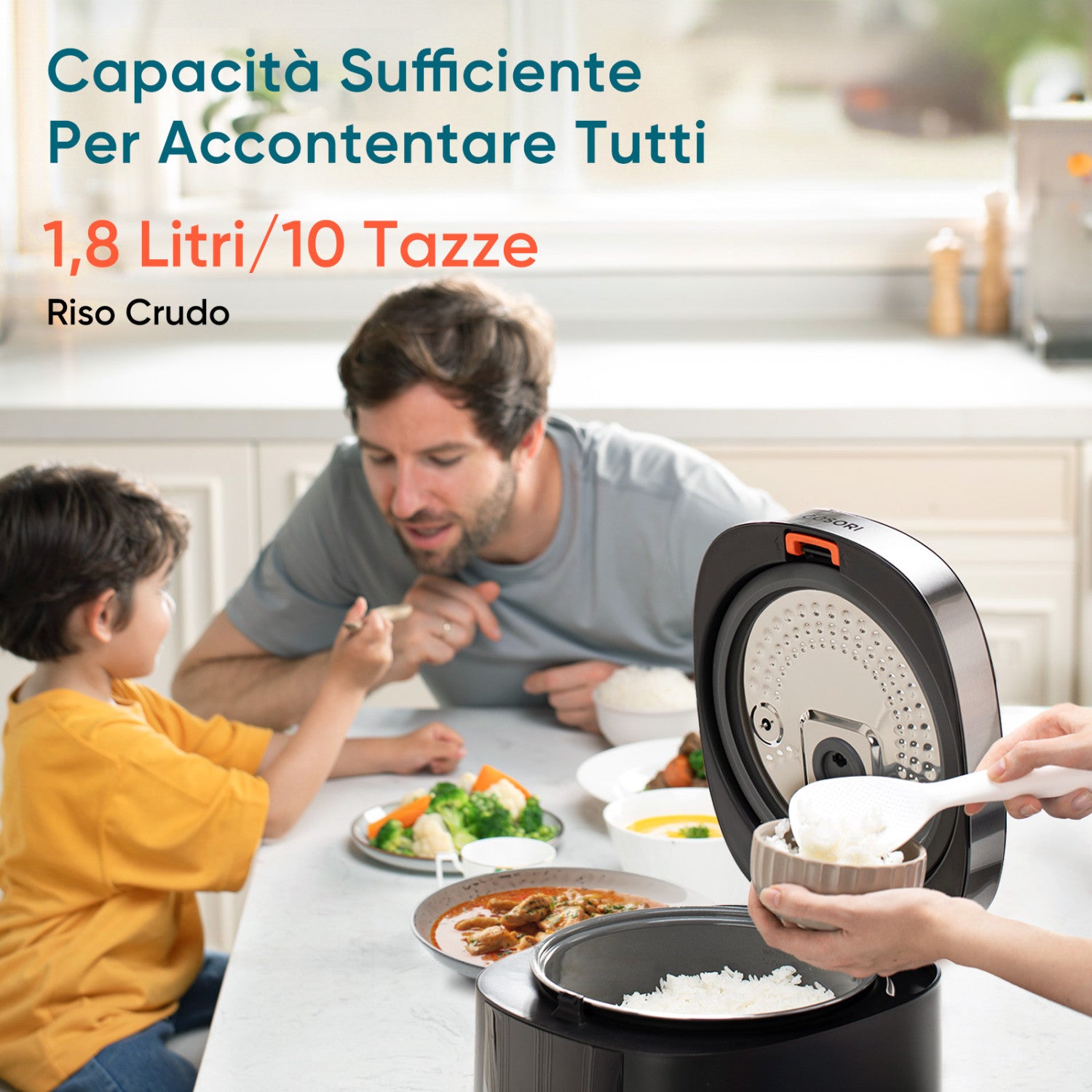 Cosori Cuociriso 5,0 Litri Nero