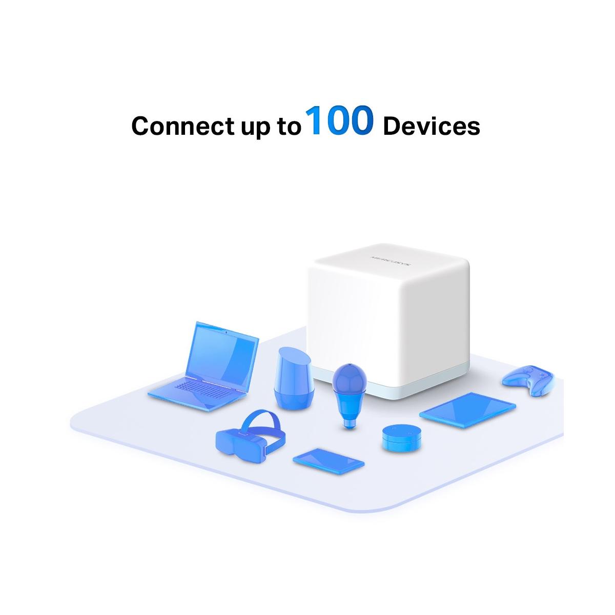 Mercusys Halo H30 2-pack Dual-band 2.4 GHz/5 GHz Wi-Fi 5 Bianco Interno
