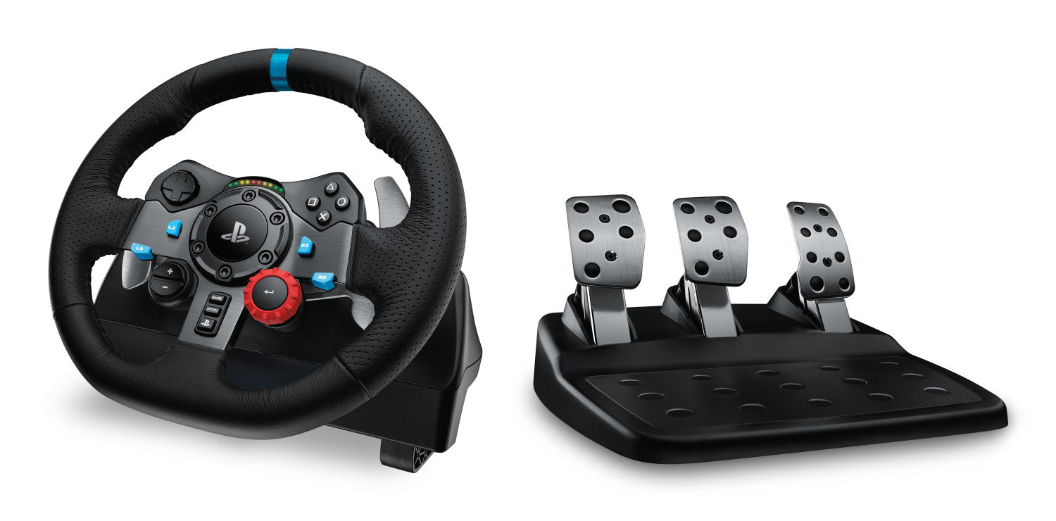 Logitech G G29 Driving Force, kit volante pedaliera e cuffie, PlayStation 5, PlayStation 4 e PC