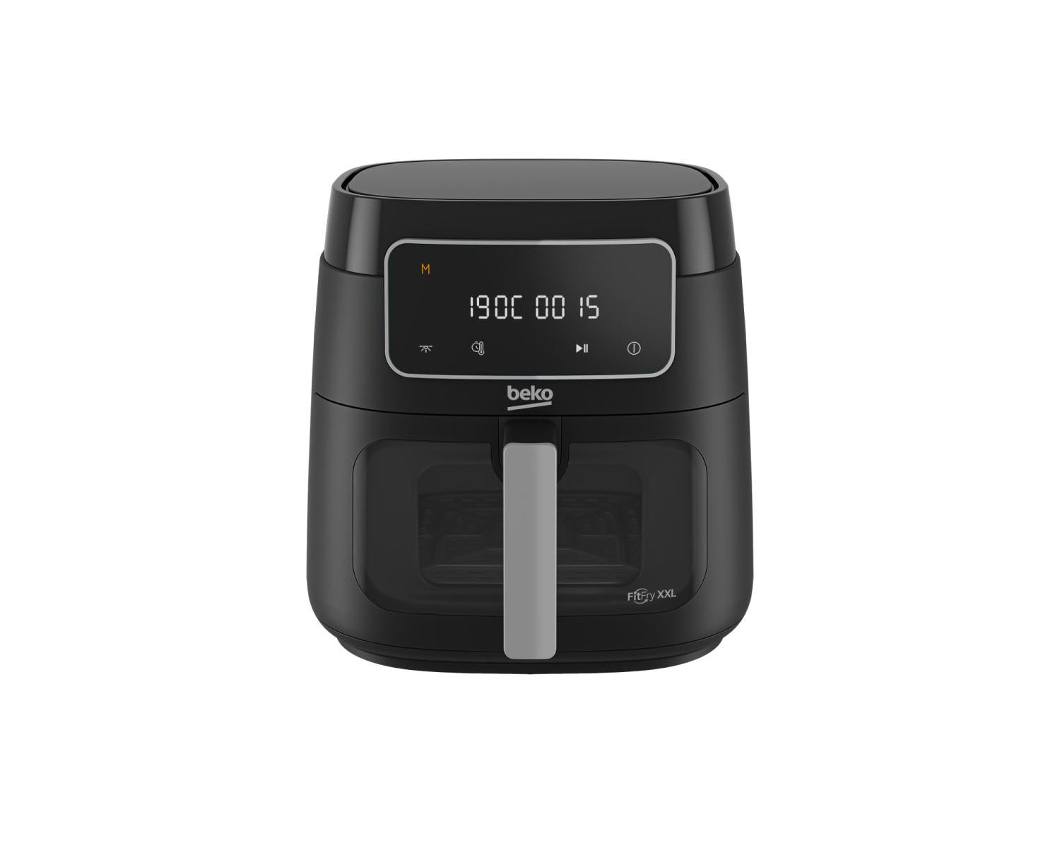 Beko FRL3374B Singolo 7,6 L Indipendente 1900 W Friggitrice ad aria calda Nero