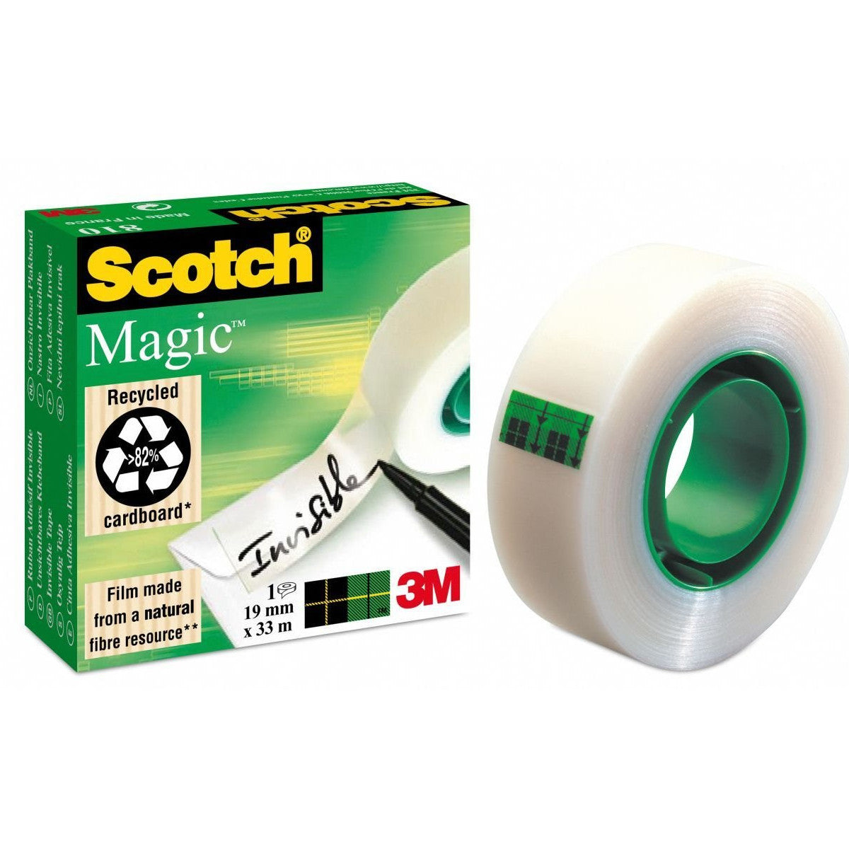 3M Nastro Adesivo Scotch Magic 810 Invisibile 19 mm x 30 m