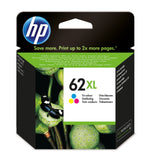 HP 62XL C2P07AE 301 High Yield Tri Color Original Ink Cartridge Cartuccia d'Inchiostro 1 pz Resa Elevata XL Ciano Magenta Giallo