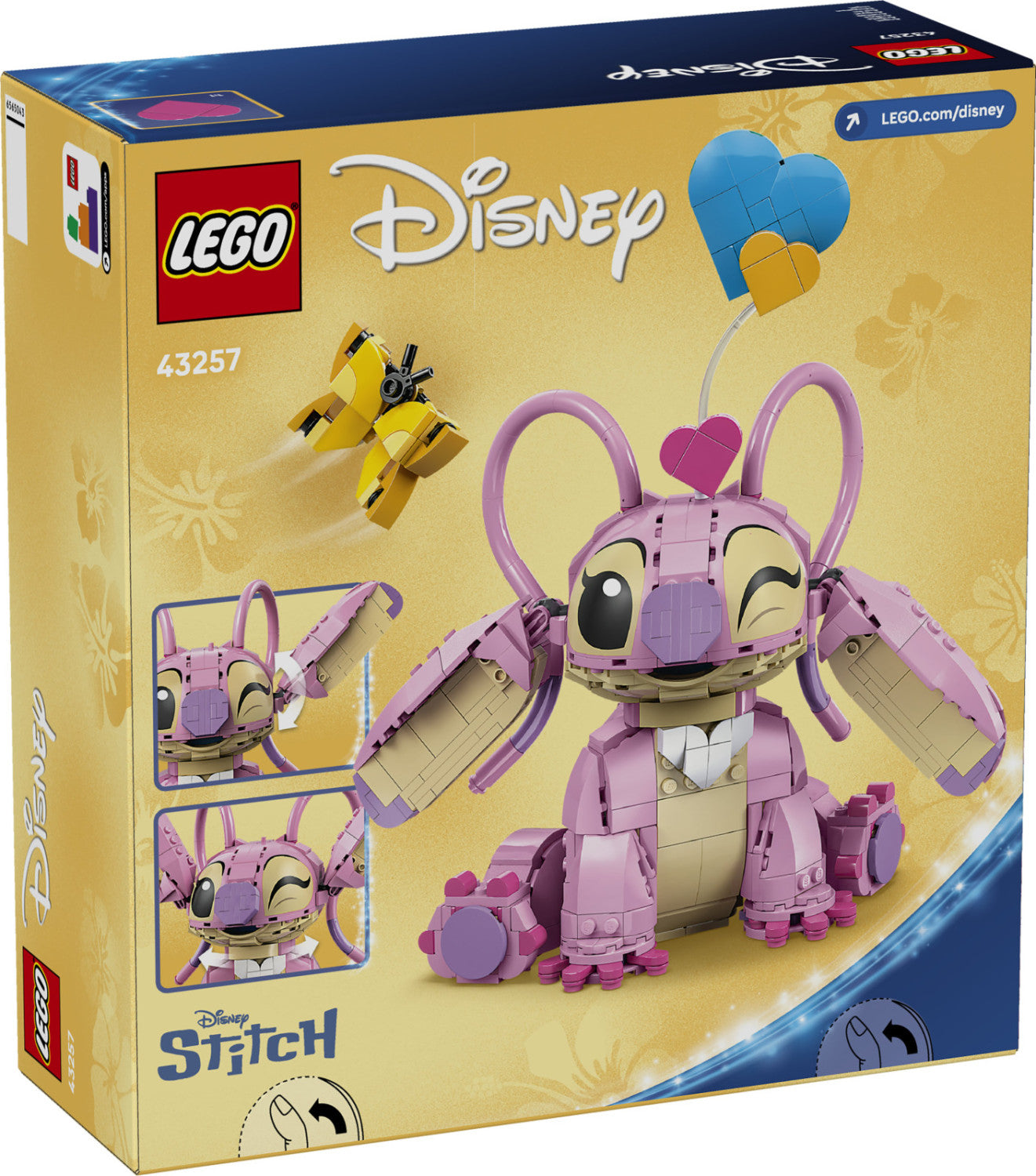 LEGO Disney Angel 43257 Set da Costruzione 784 Pezzi Lilo e Stitch 9 Anni