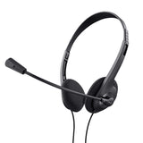 Trust Primo Auricolari Cuffie con Microfono e Filo Headset Jack 3.5mm Nero