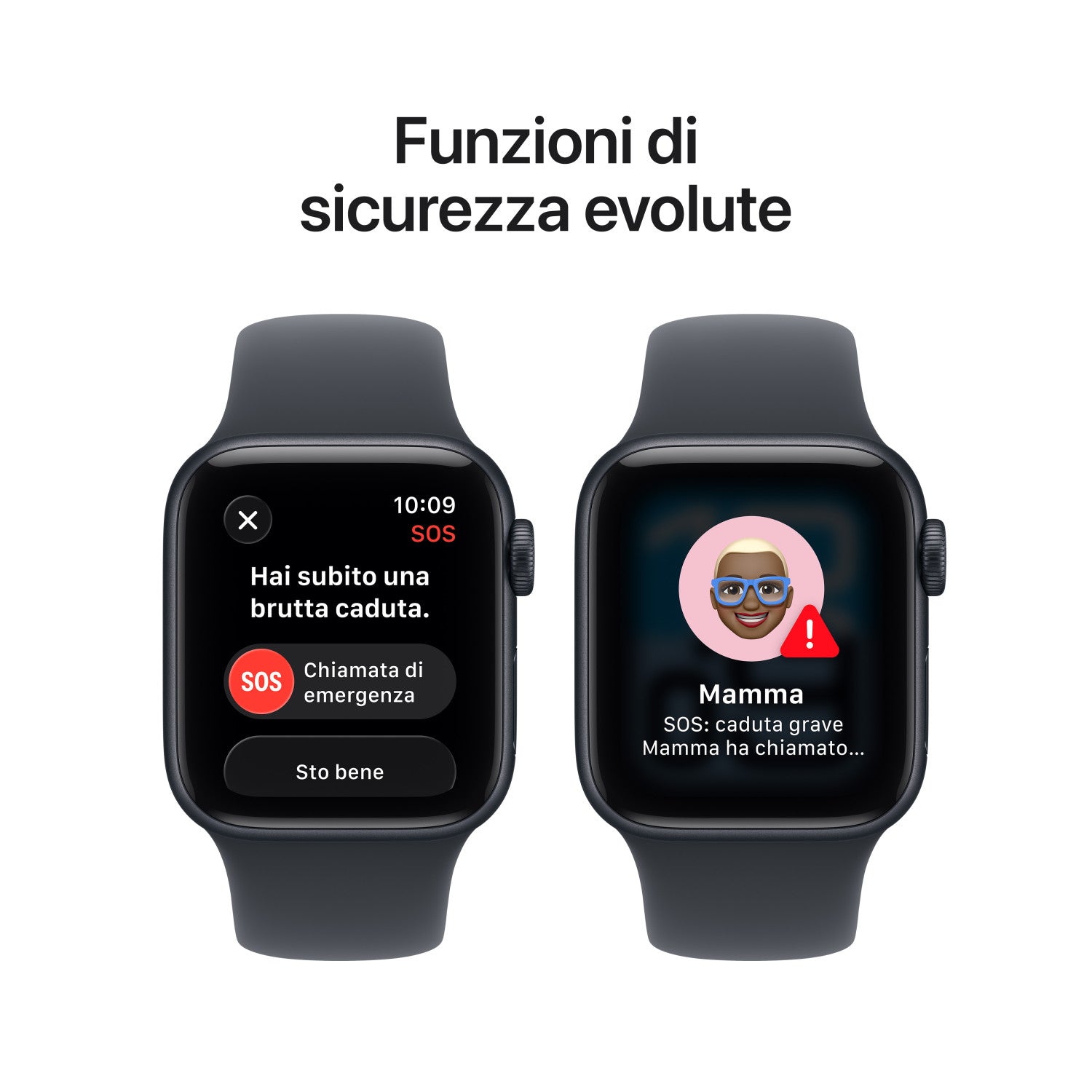 Apple Watch SE (3nd generation) SE 3 GPS Cellular 40mm Cassa Alluminio Mezzanotte con Sport Band Mezzanotte - M/L