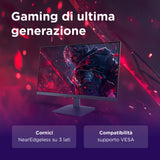 Lenovo LOQ 27-10 - Monitor Gaming 27" IPS Flat FHD 1920x1080 0 200Hz 0.5ms - AMD FreeSync Premium VESA AdaptiveSync 2xHDMI 2.1 1xDP 1.4 - Stand Tilt Cavo DP incluso