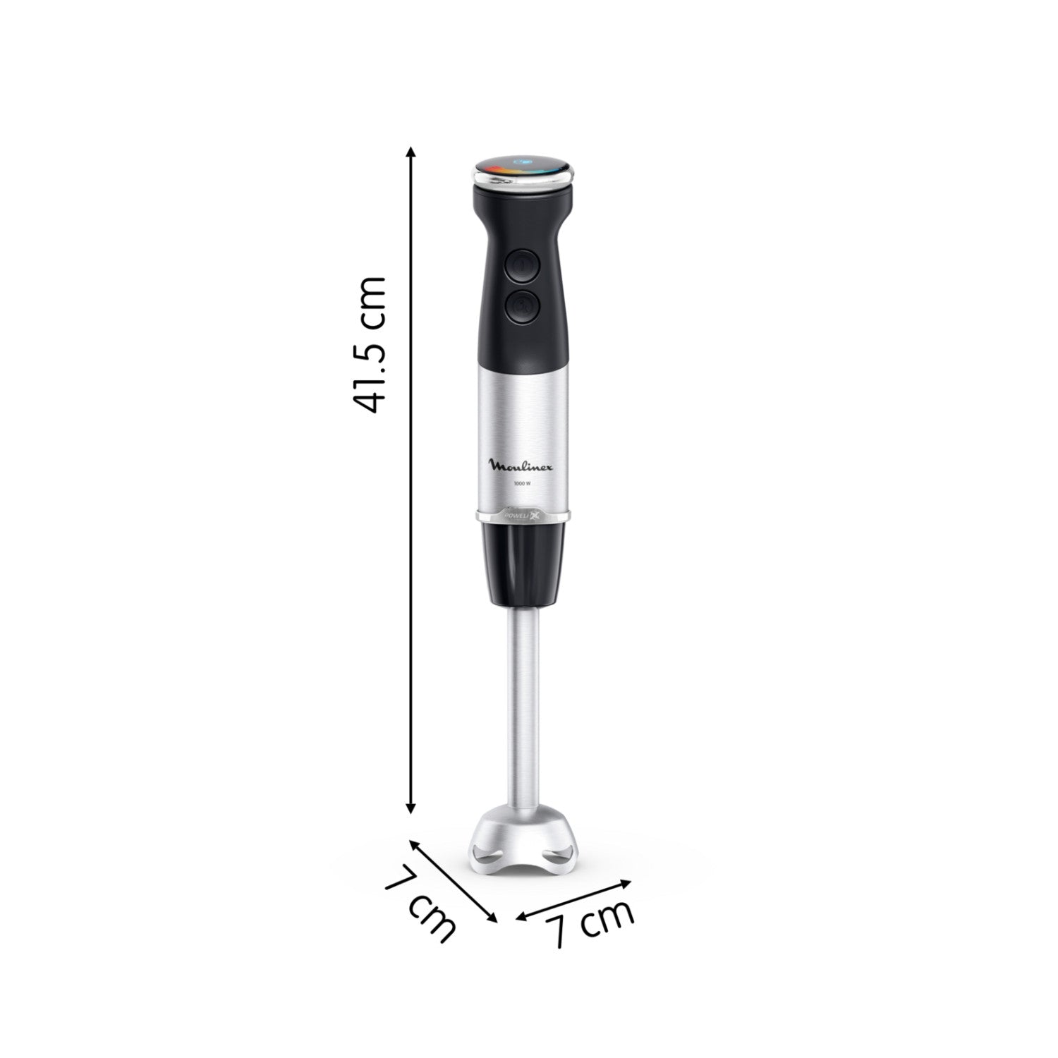 Moulinex DD6718 frullatore Frullatore ad immersione 1000 W Nero, Acciaio inox