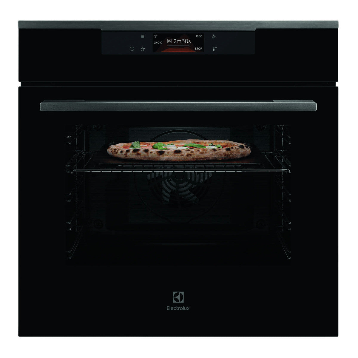 Electrolux PizzaExpert Series 700 Multifunction Oven with pyrolytic cleaning Wi-Fi connection 72 L 3490 W Nero