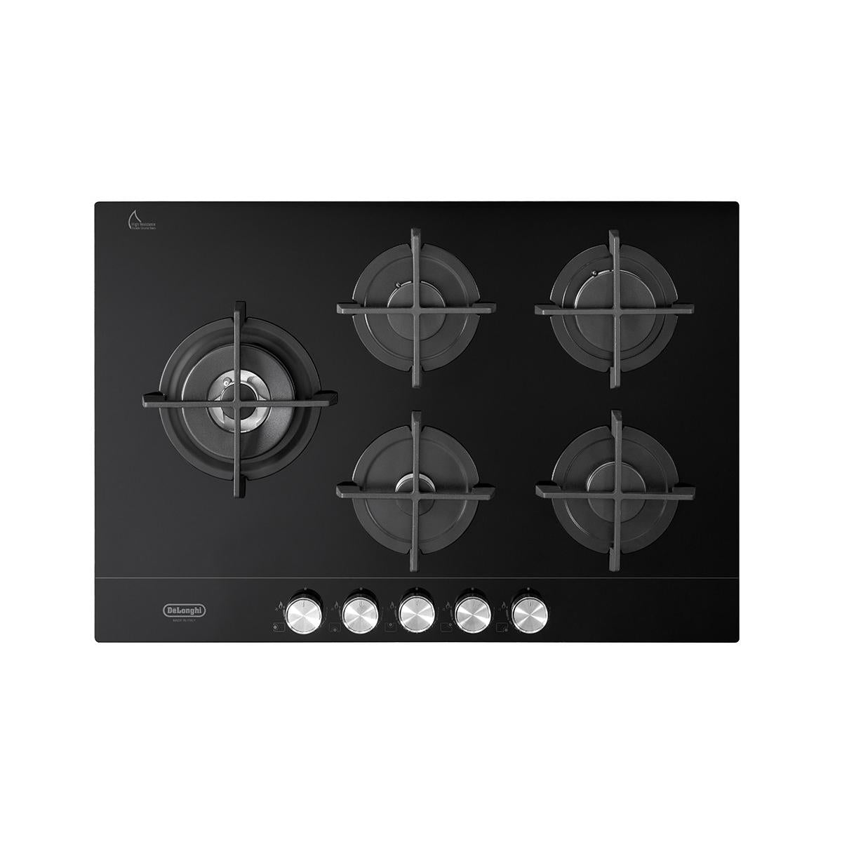 De'Longhi NSL 575D NCM piano cottura Nero Da incasso 75 cm Gas 5 Fornelli