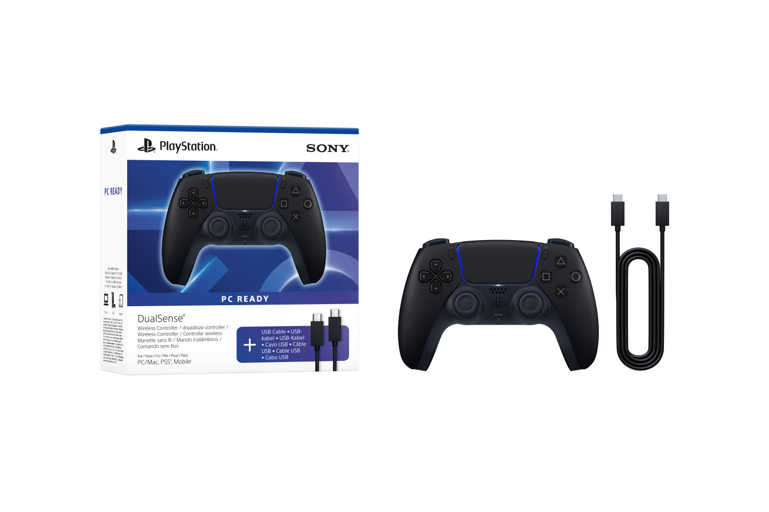 Sony Interactive Entertainment DualSense Nero Bluetooth/USB Gamepad Analogico/Digitale PlayStation 5, PC