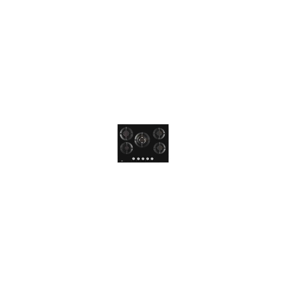 Beko HISW 75222 S Piano Cottura Incorporato Gas 5 Fornelli Nero