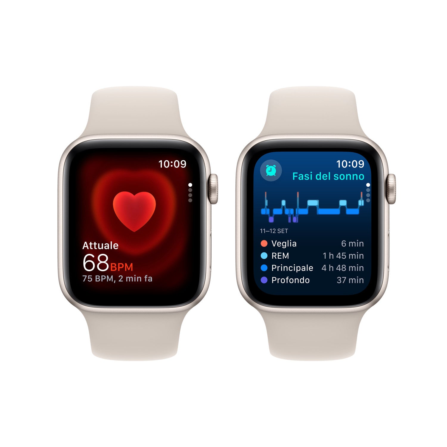 Smartwatch Apple Watch SE GPS Cassa 44mm in Alluminio Galassia con Cinturino Sport M.L Galassia