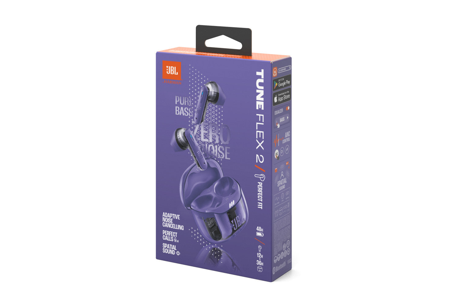 JBL Tune Flex 2 Ghost Edition Auricolare True Wireless Stereo (TWS) In-ear Musica e Chiamate Bluetooth Viola