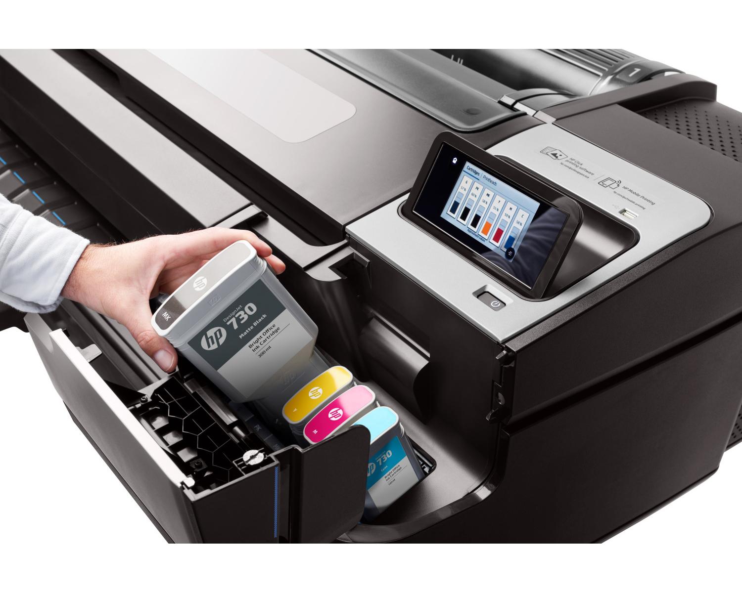 HP W6B55A Stampante Grandi Formati Getto d'Inchiostro a Colori 2400x1200 DPI 1118x1676 mm Nero