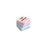 Post-It 7100259204 pouch autoadesiva Quadrato Blu, Verde, Grigio, Rosa, Viola 90 fogli Autoadesivo