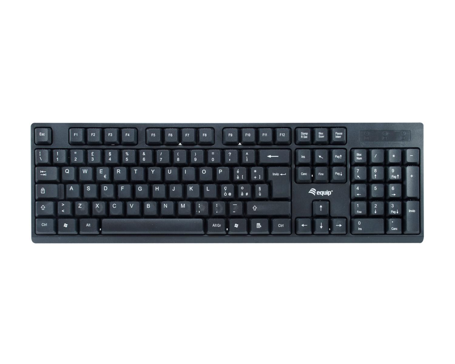 Equip 245223 tastiera Mouse incluso RF Wireless QWERTY Italiano Nero