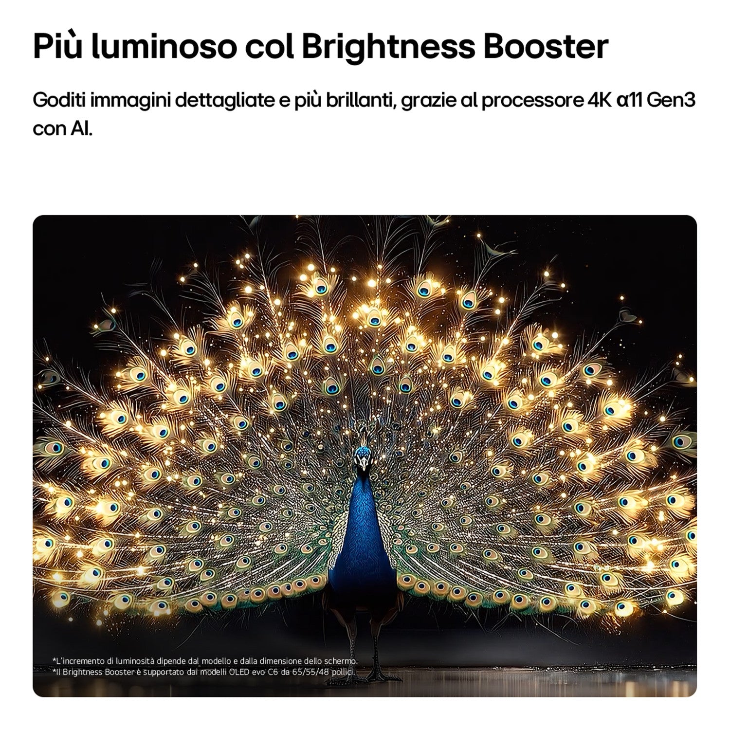 LG OLED evo AI 48'' Serie C6 OLED48C65LA, 4K, Brightness Booster, Processore α11 Gen3, VRR 165Hz,G-Sync, SMART TV 2026