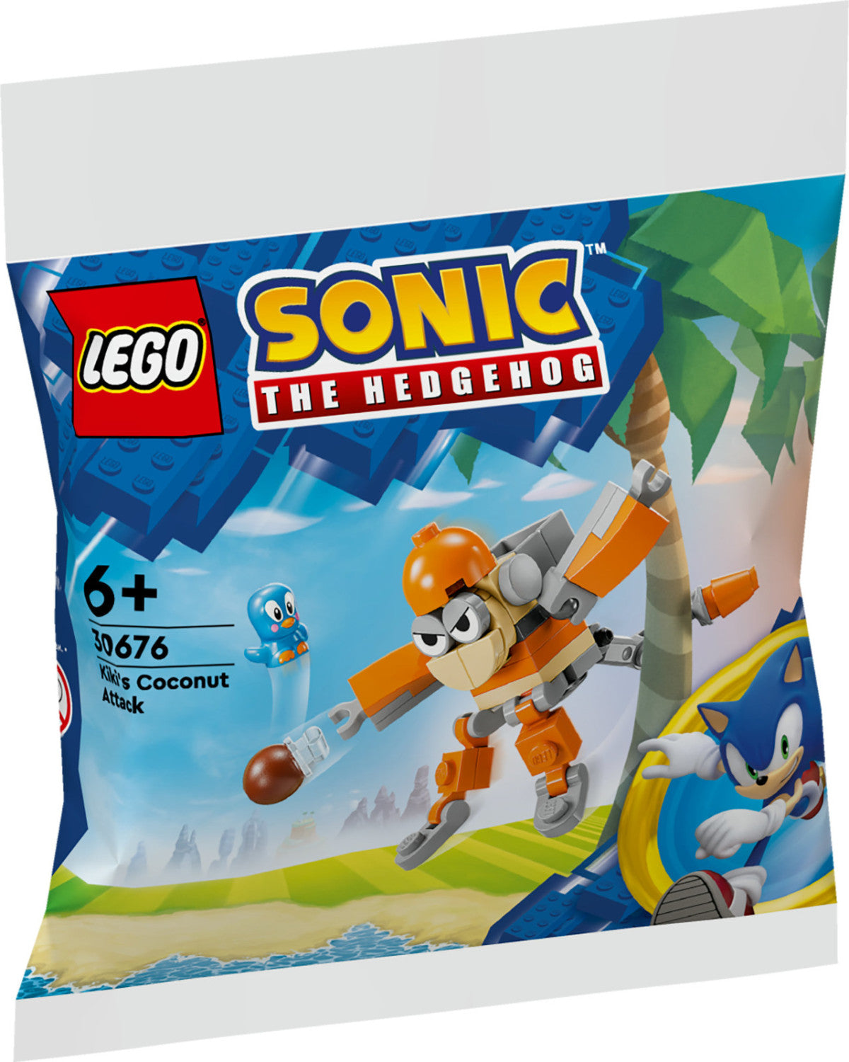 LEGO Sonic the Hedgehog Kiki's Coconut Attack 30676 6 Anni 42 Pezzi