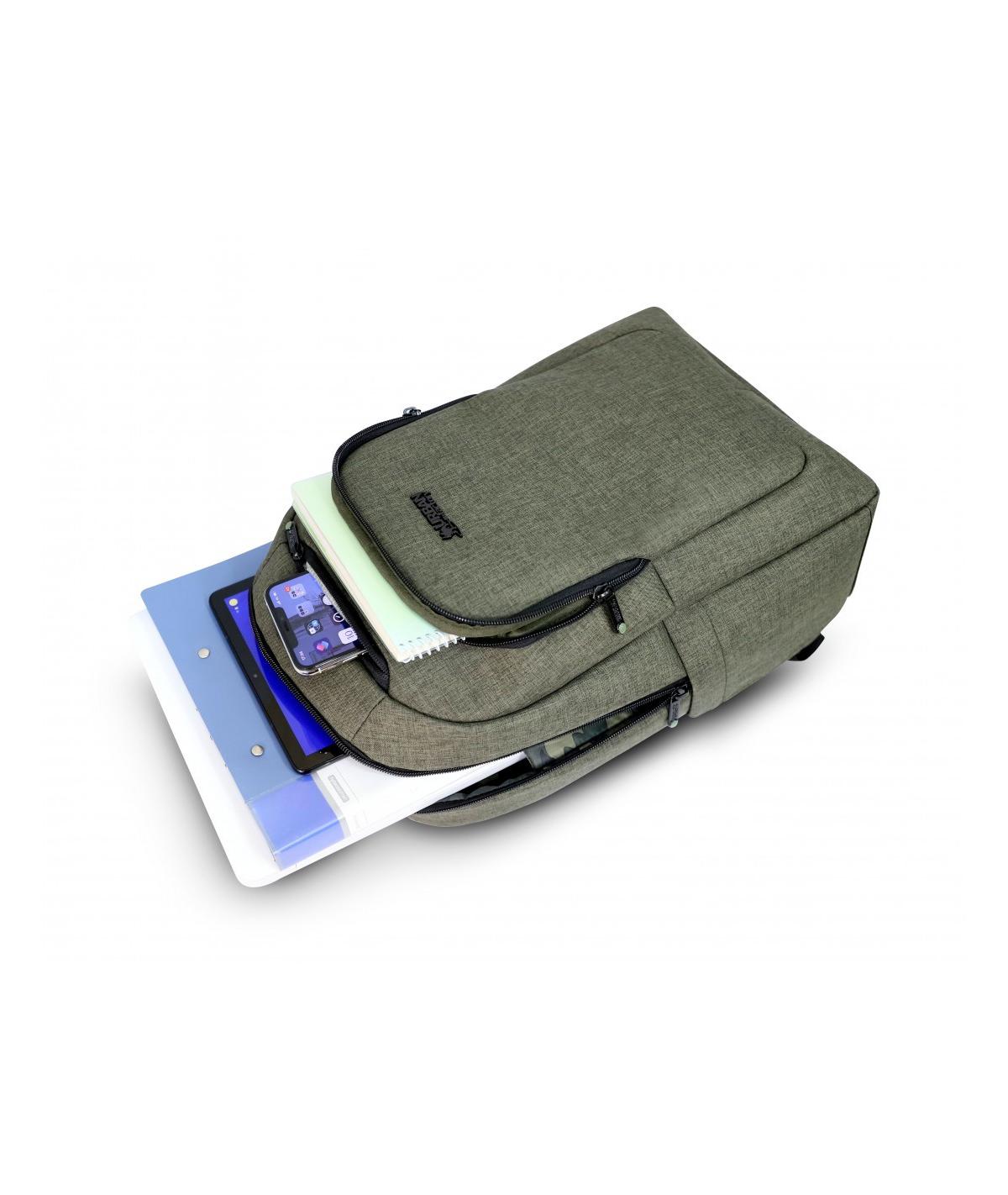 Urban Factory ECB34UF borsa per laptop 35,8 cm (14.1pollici) Zaino Cachi