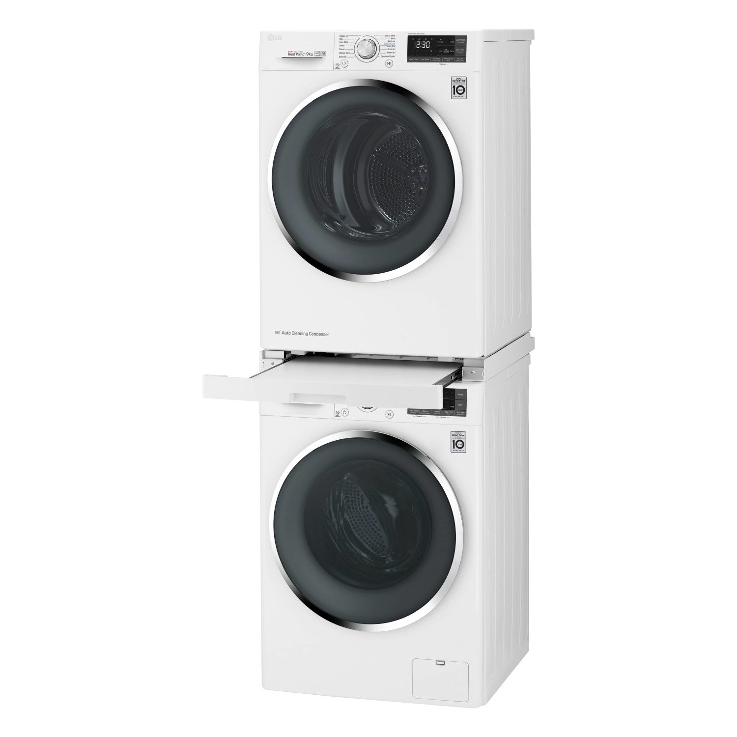 LG DSTWH accessorio e componente per lavatrice Kit di sovrapposizione 1 pz Bianco