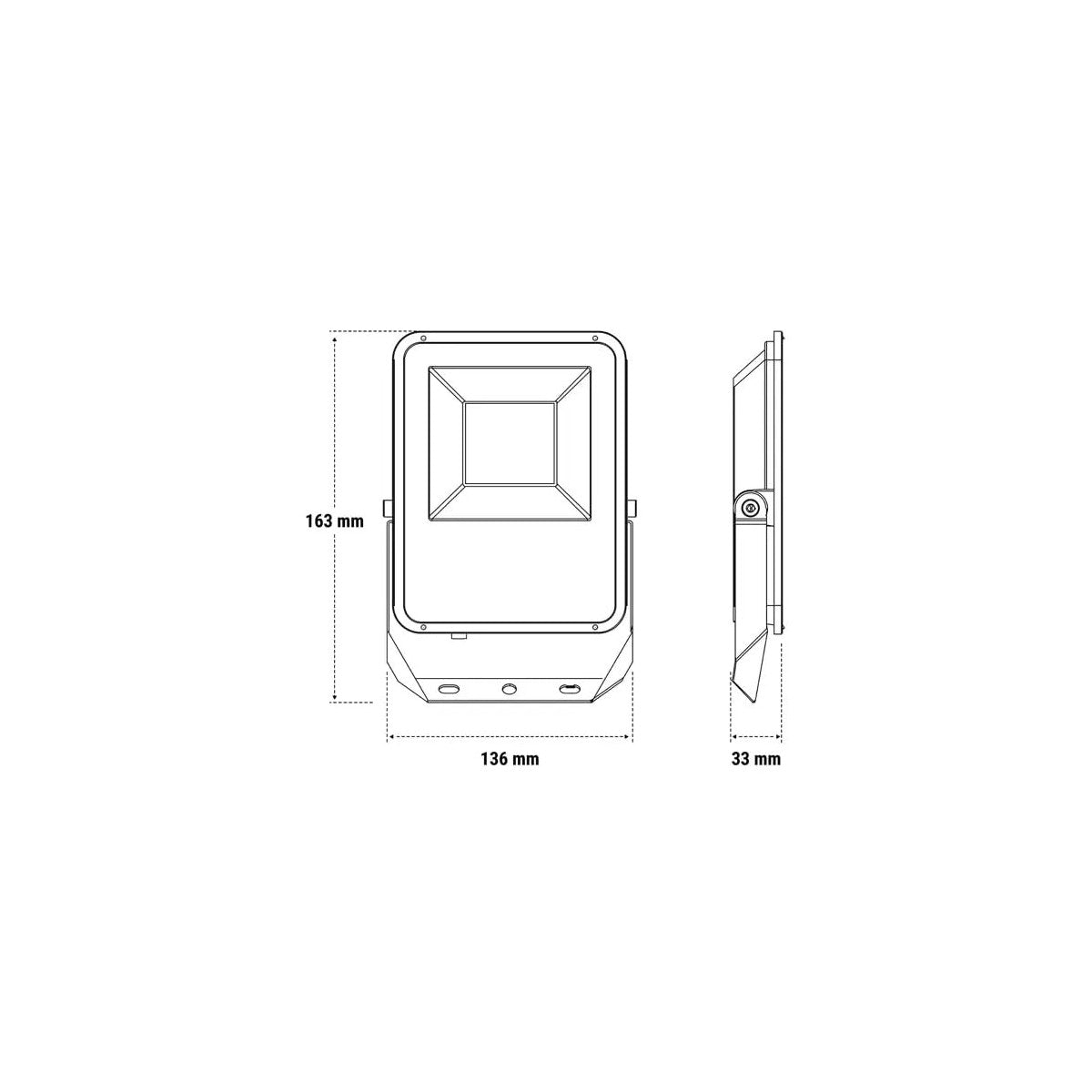 Beghelli Proiettore Led Floodlight FL Dual Sensor 86169 20W Nero IP66 4000K