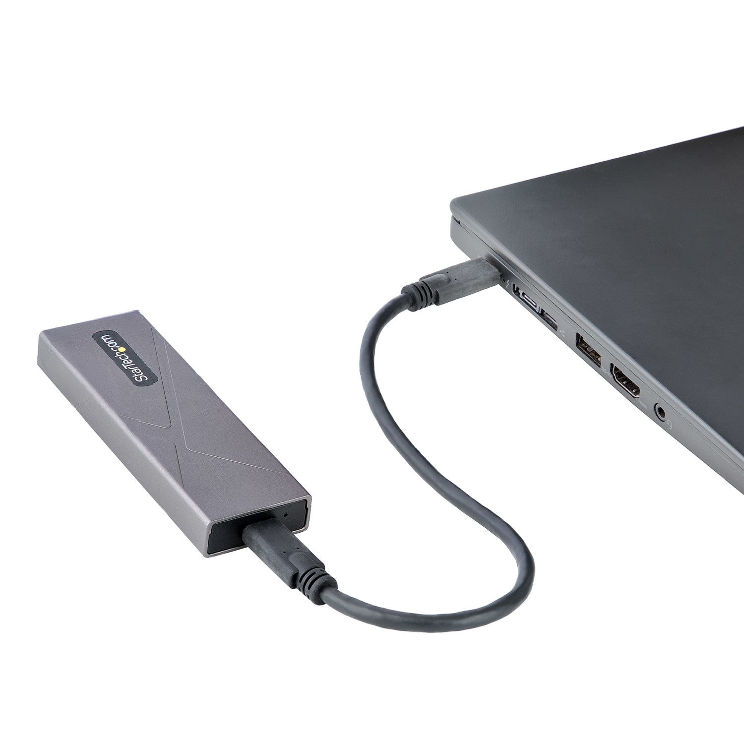 StarTech.com M2-USB-C-NVME-SATA contenitore di unità di archiviazione Box esterno SSD Grigio