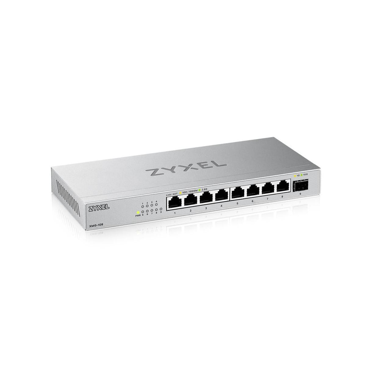 Zyxel XMG-108 Switch di Rete non Gestito 2.5G Ethernet Argento