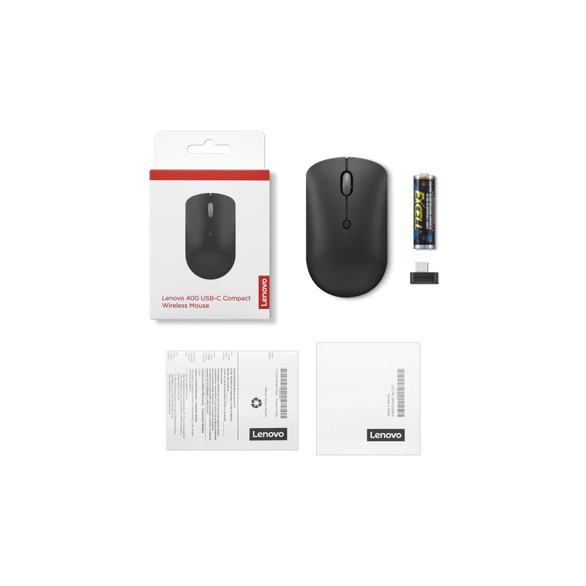 Lenovo 400 mouse Ambidestro RF Wireless Ottico 2400 DPI