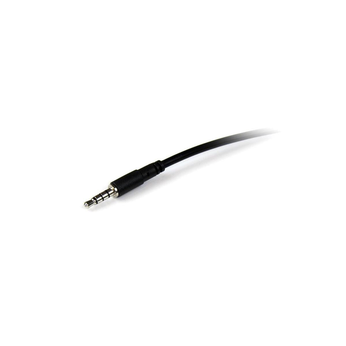 StarTech.com 2m 3.5mm/3.5mm cavo audio Nero