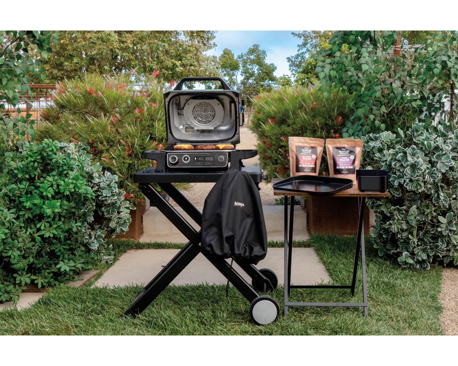 Ninja Woodfire OG701EU Barbecue elettrico con affumicatore integrato Grigio